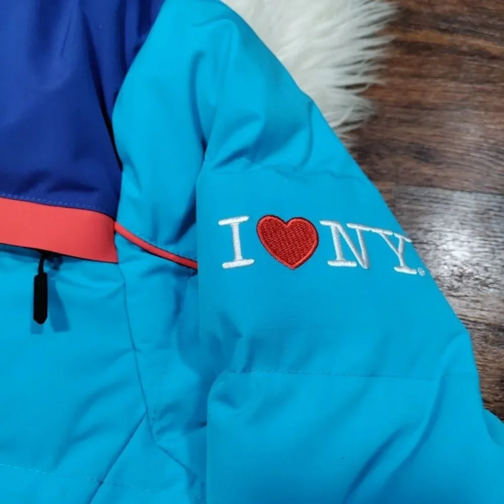 Karbon Sportswear Blue Insulated Hooded Warm Winter Ski Coat Jacket Men's XL - Picture 8 of 16